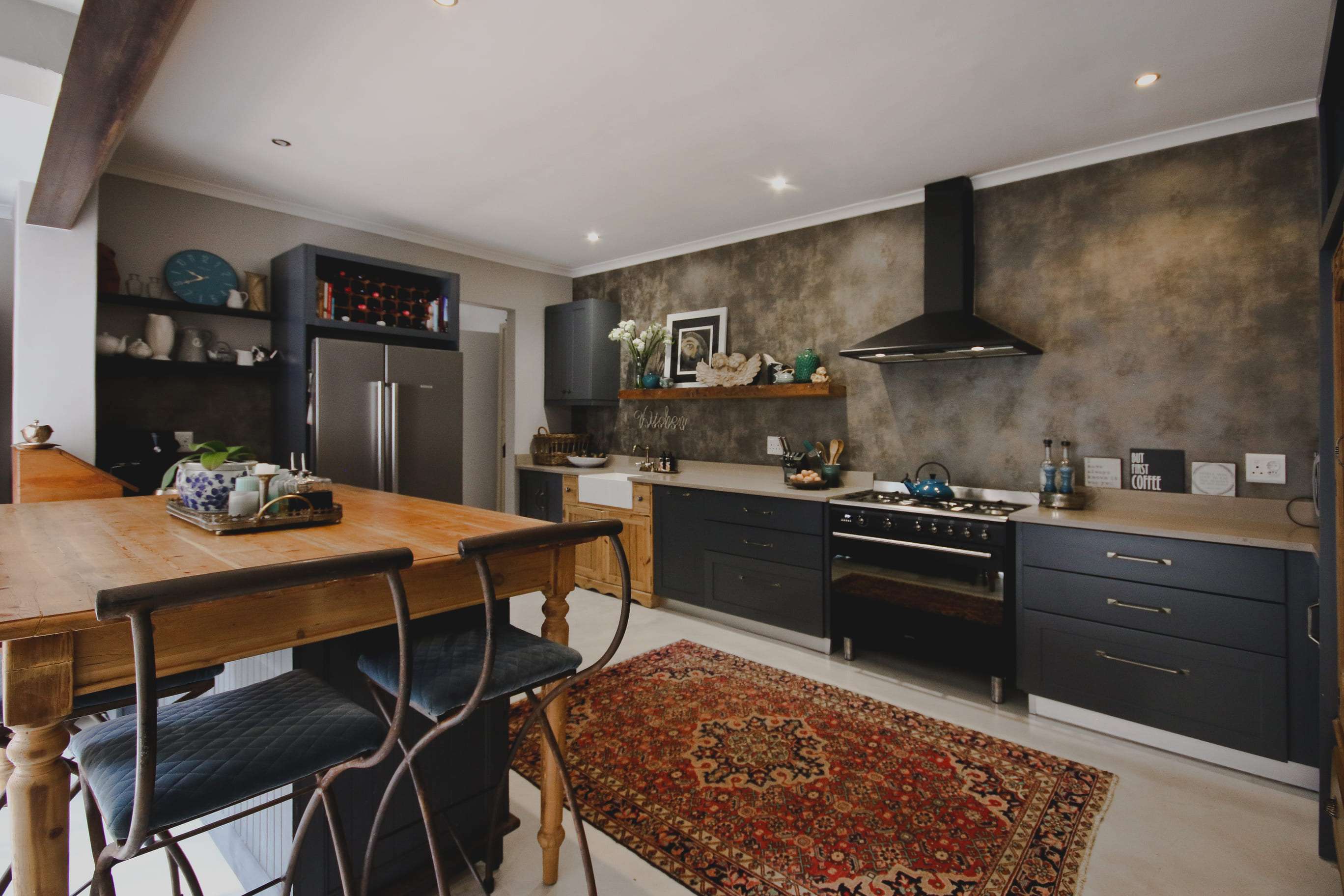 Photograph of kitchen project at Stuart's Hill in Somerset West showing off renovation and interior design by Lace Interiors